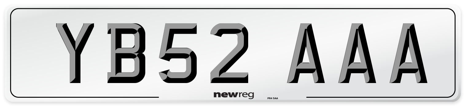 YB52 AAA Number Plate from New Reg